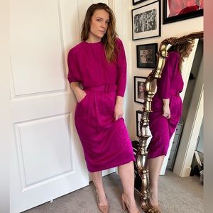 Vintage S.I.L.K.S. by St. Gillian silk dress
